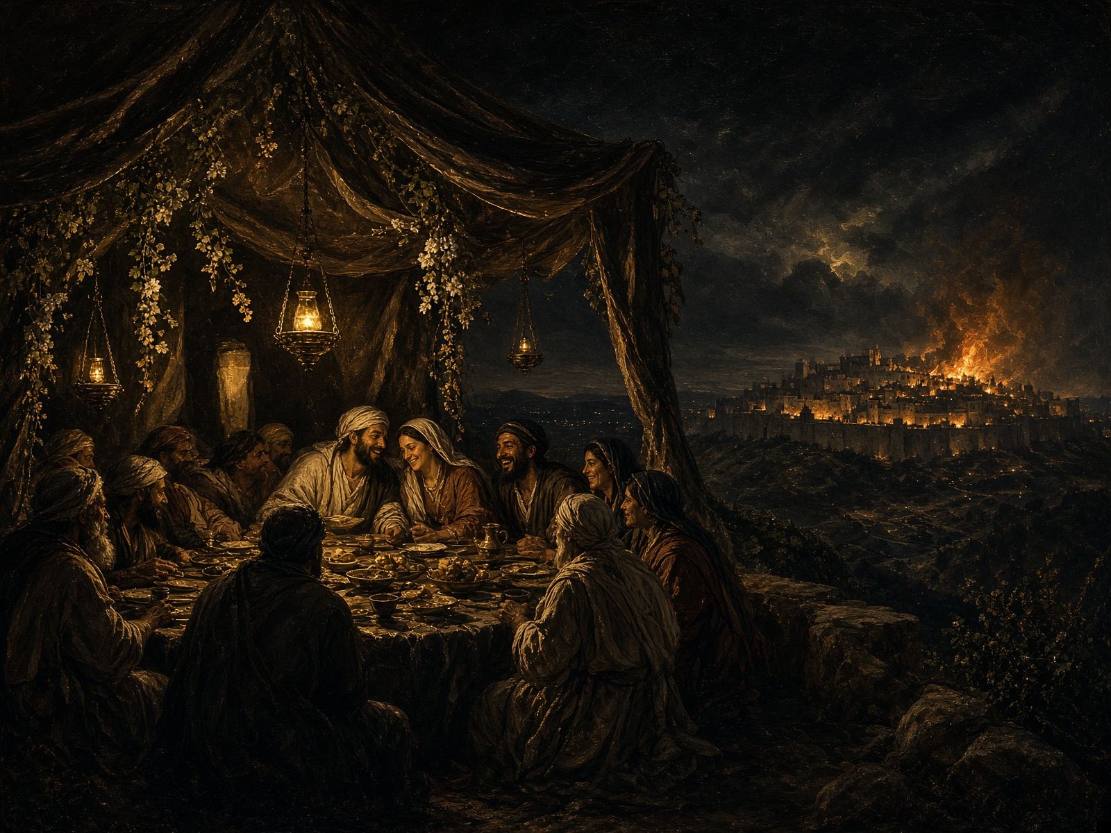 AD 70: the city burned, the wedding was ready